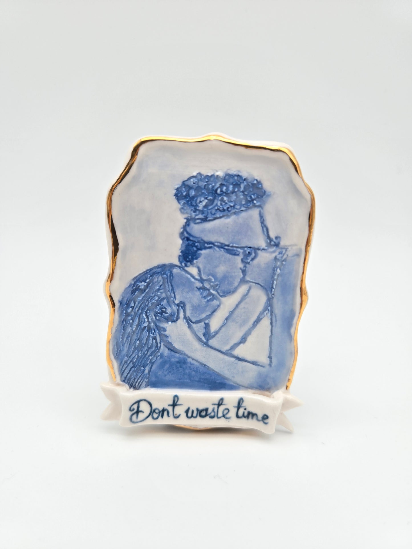 Don't waste time | Porcelain Painting