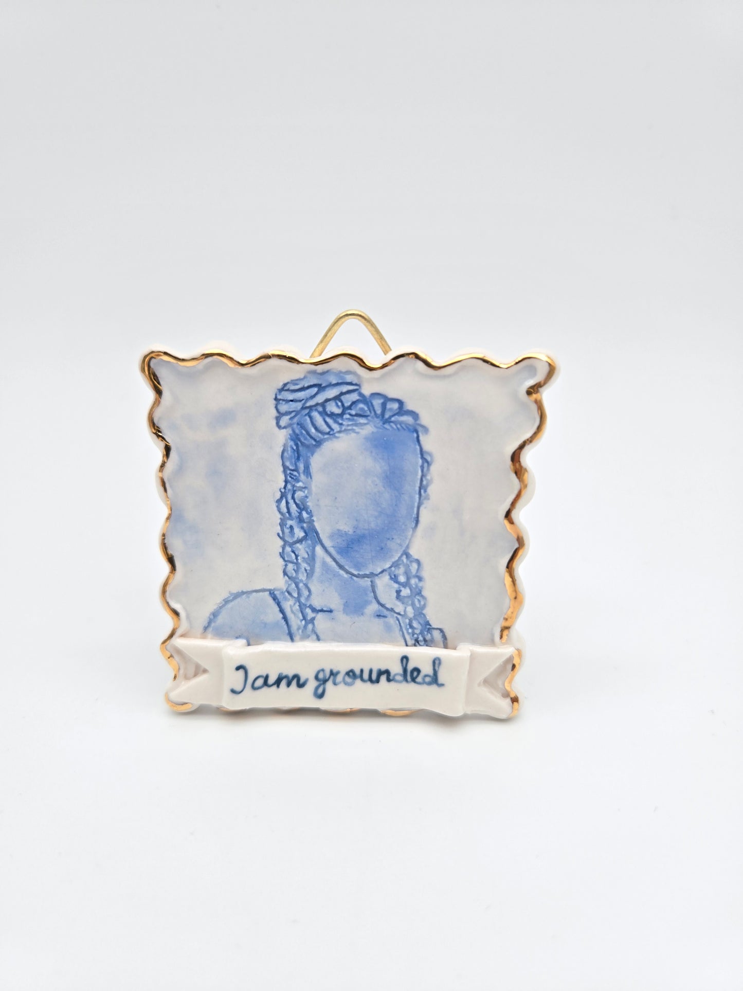 I am grounded | Porcelain Painting