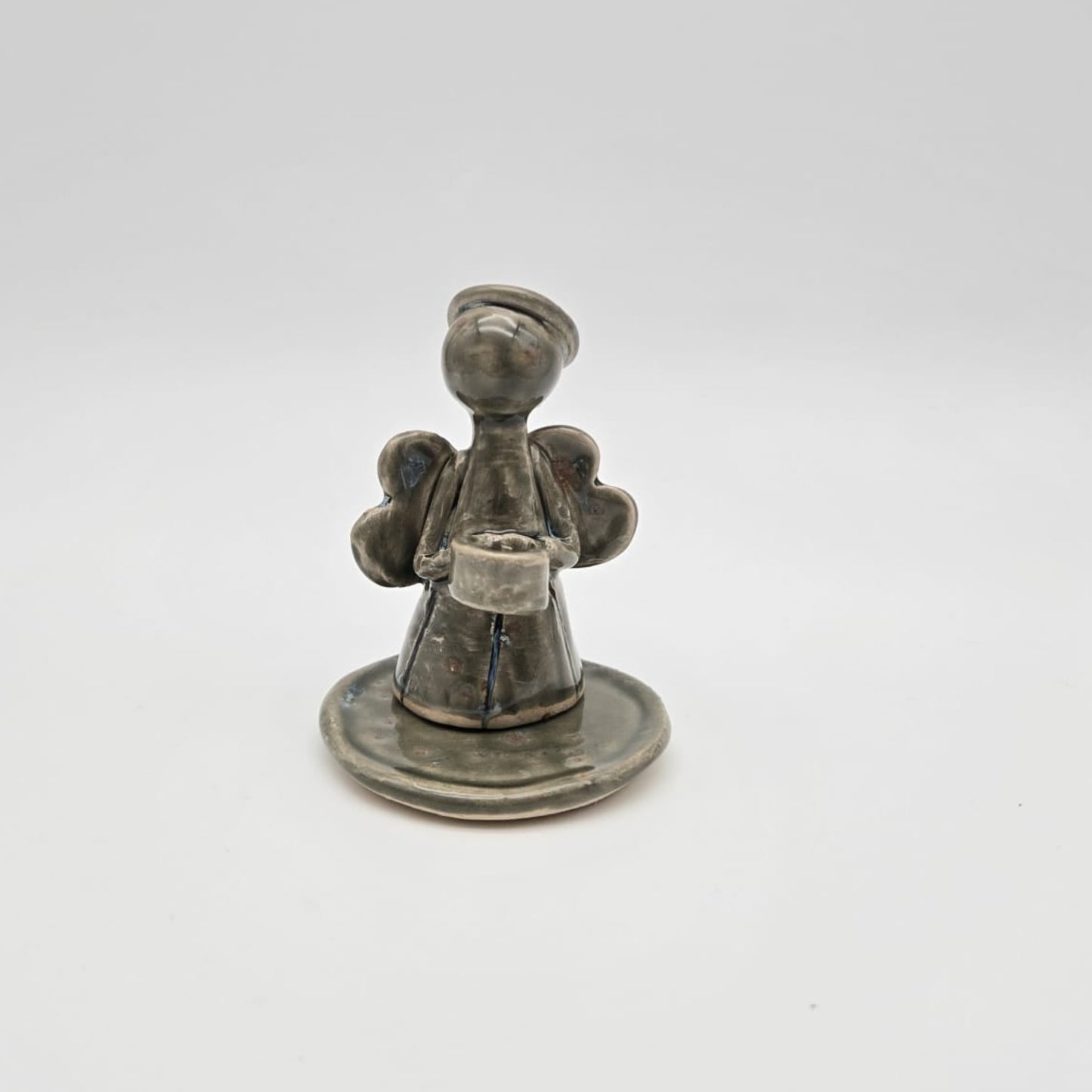 Angel - dark grey green