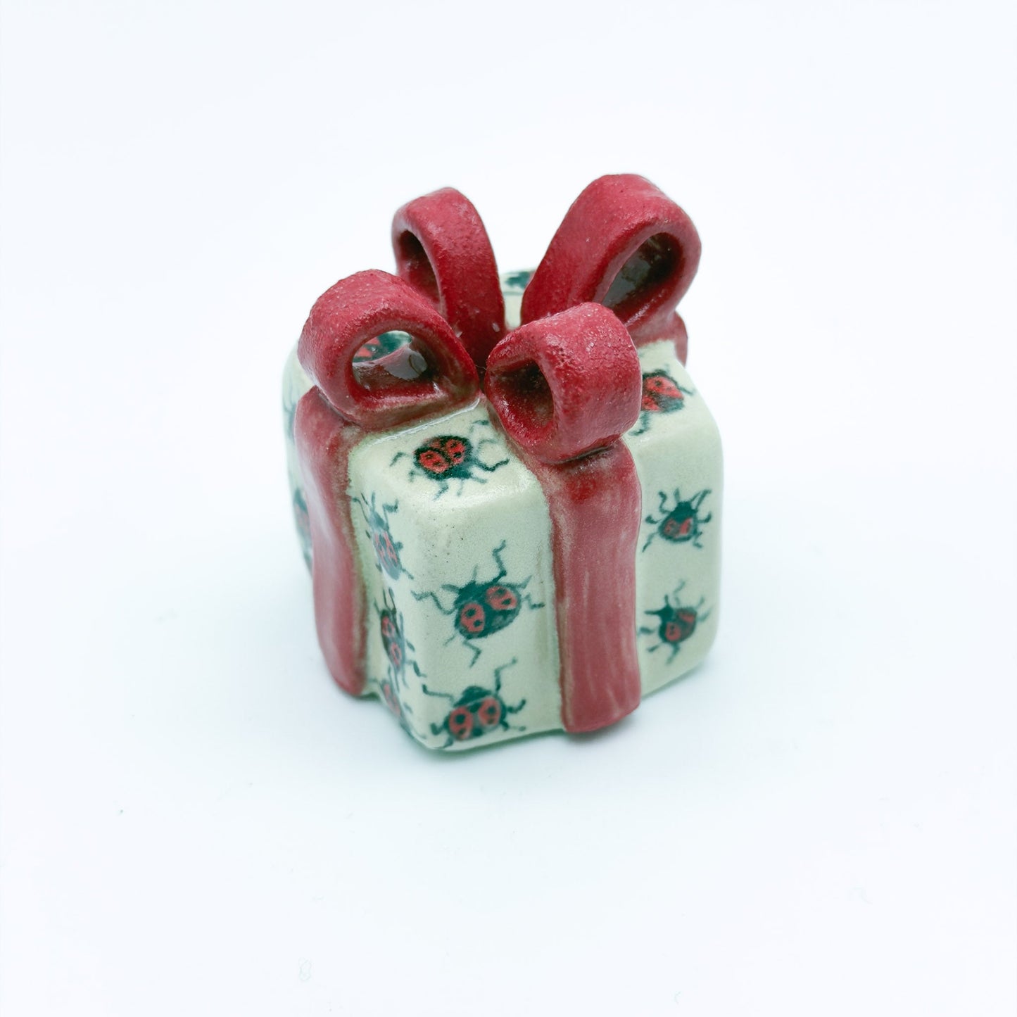 Gift box Candle Holder lady bug
