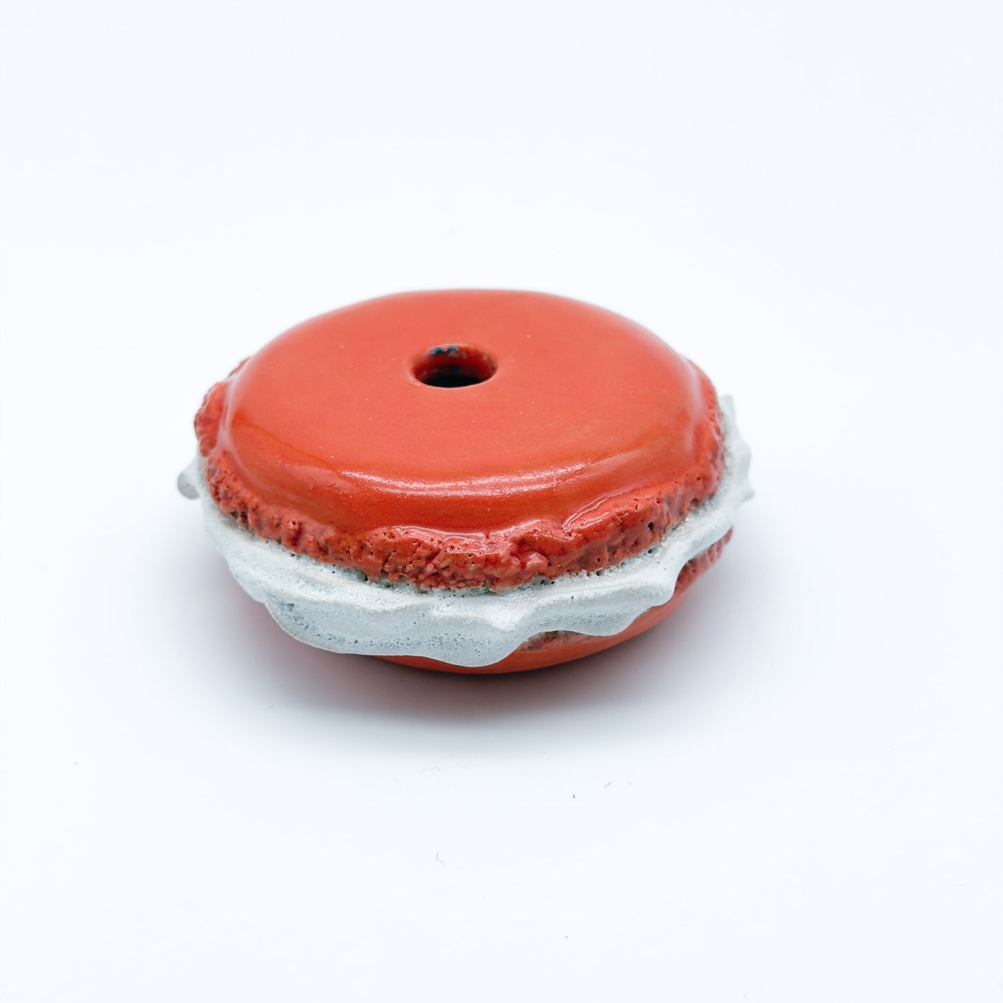 Macaron candle holder darker pink