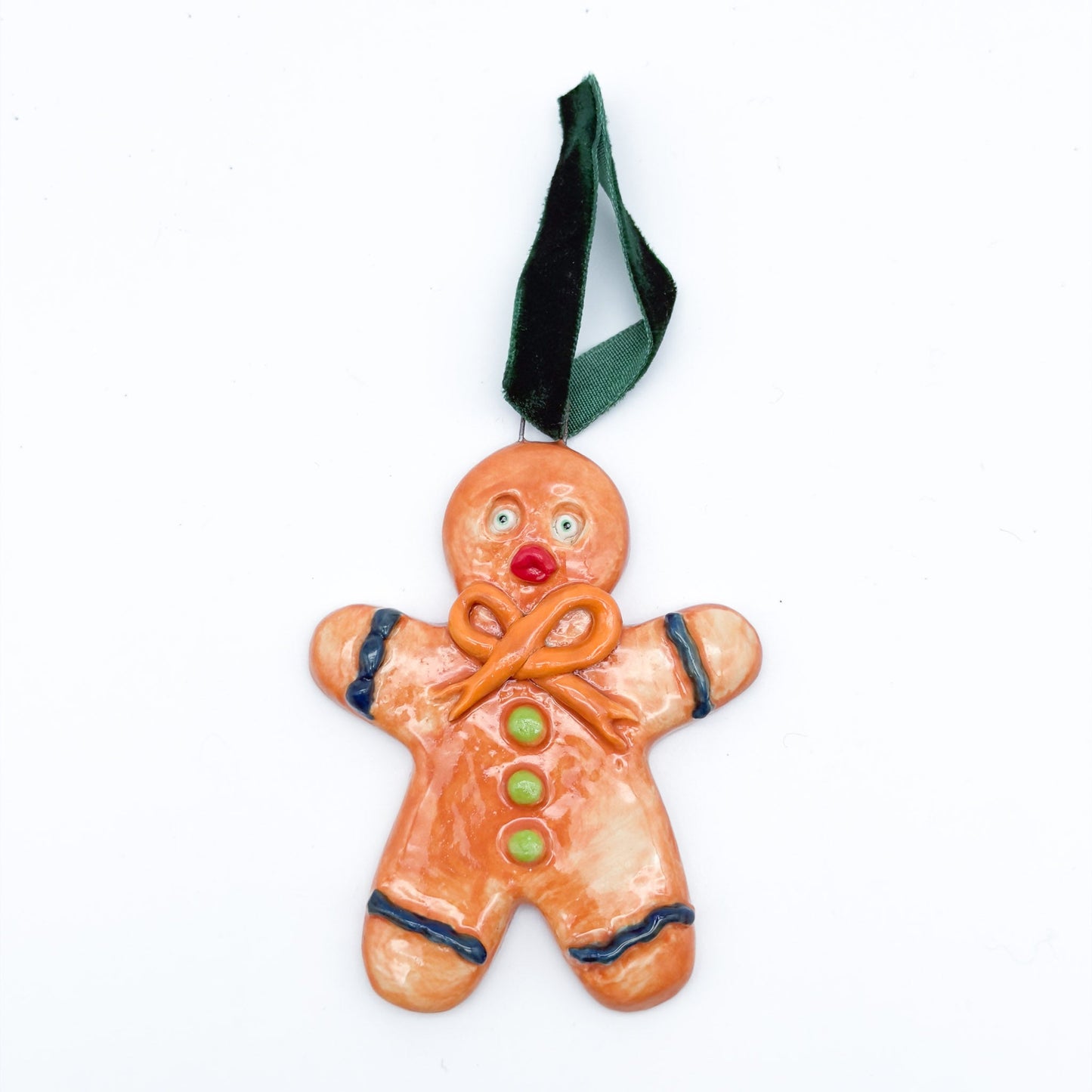 Handmade Ceramic Gingerbread Christmas Ornament 23
