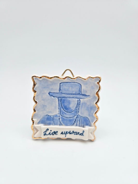 Live upward | Porcelain Painting