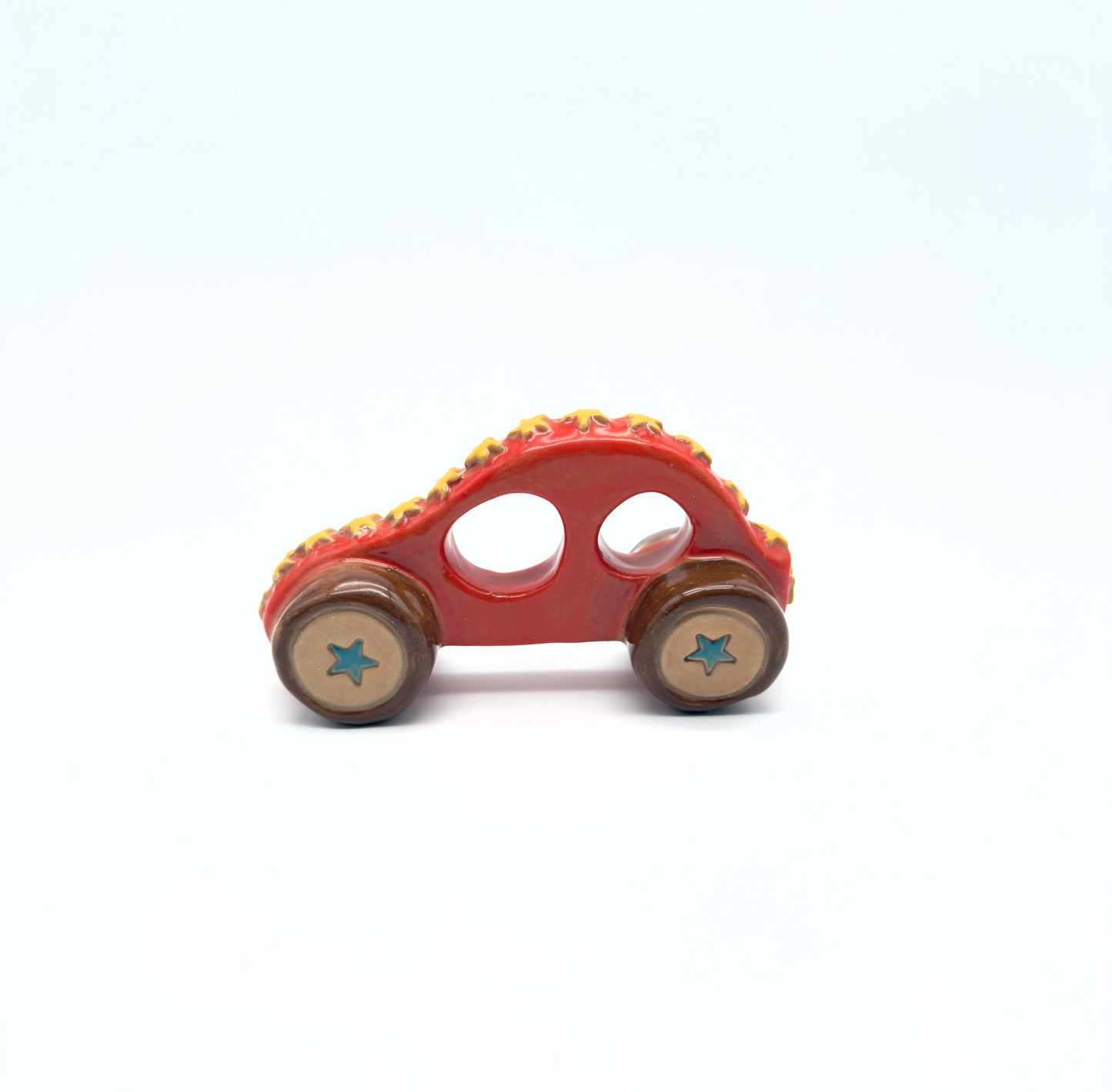(no) Toy Car – Red with Star Wheels