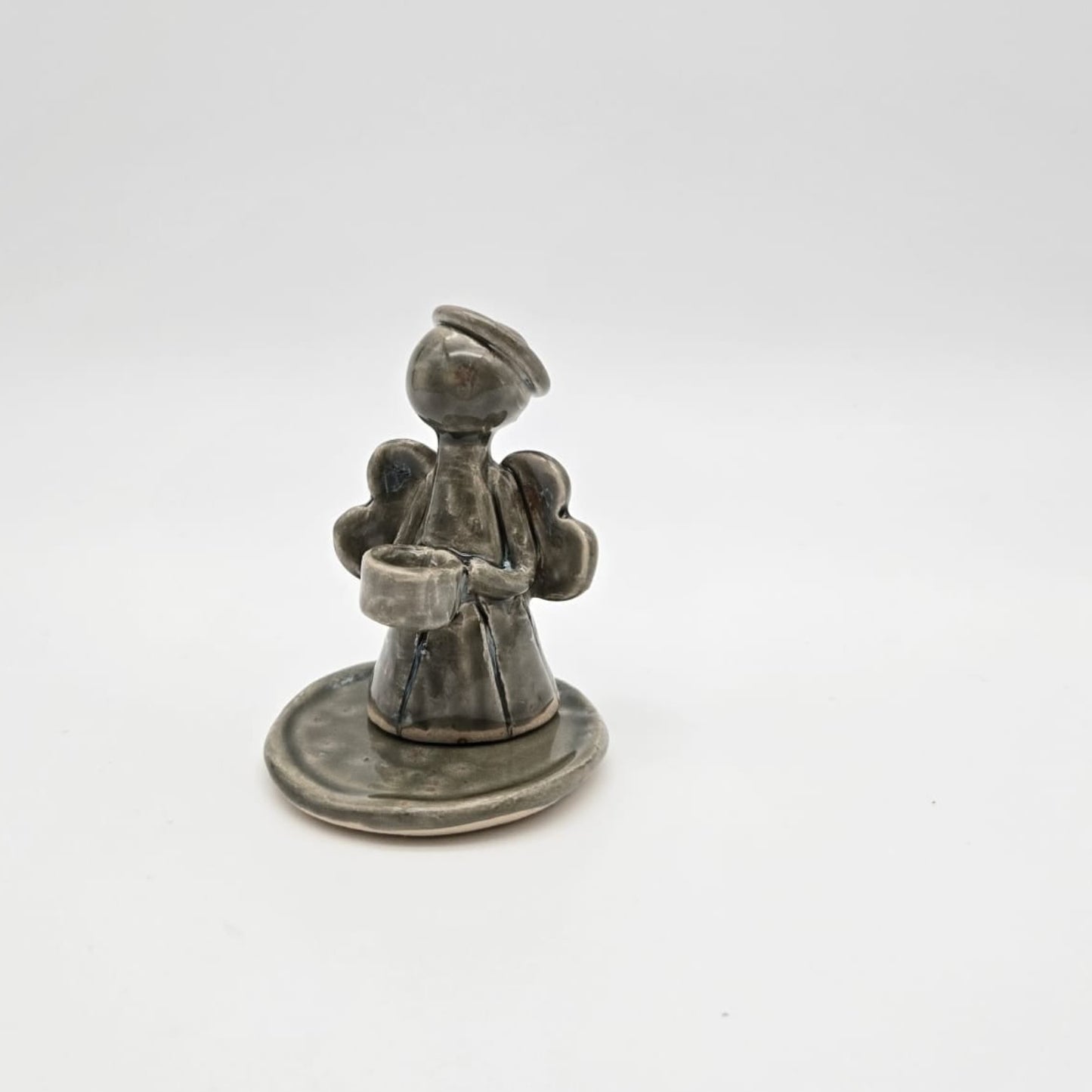 Angel - dark grey green