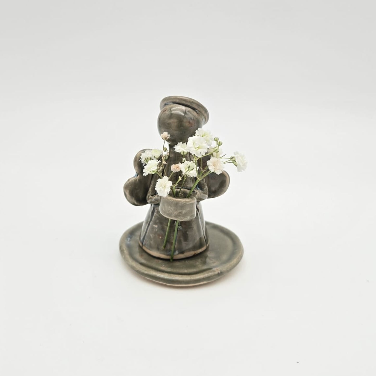 Angel - dark grey green