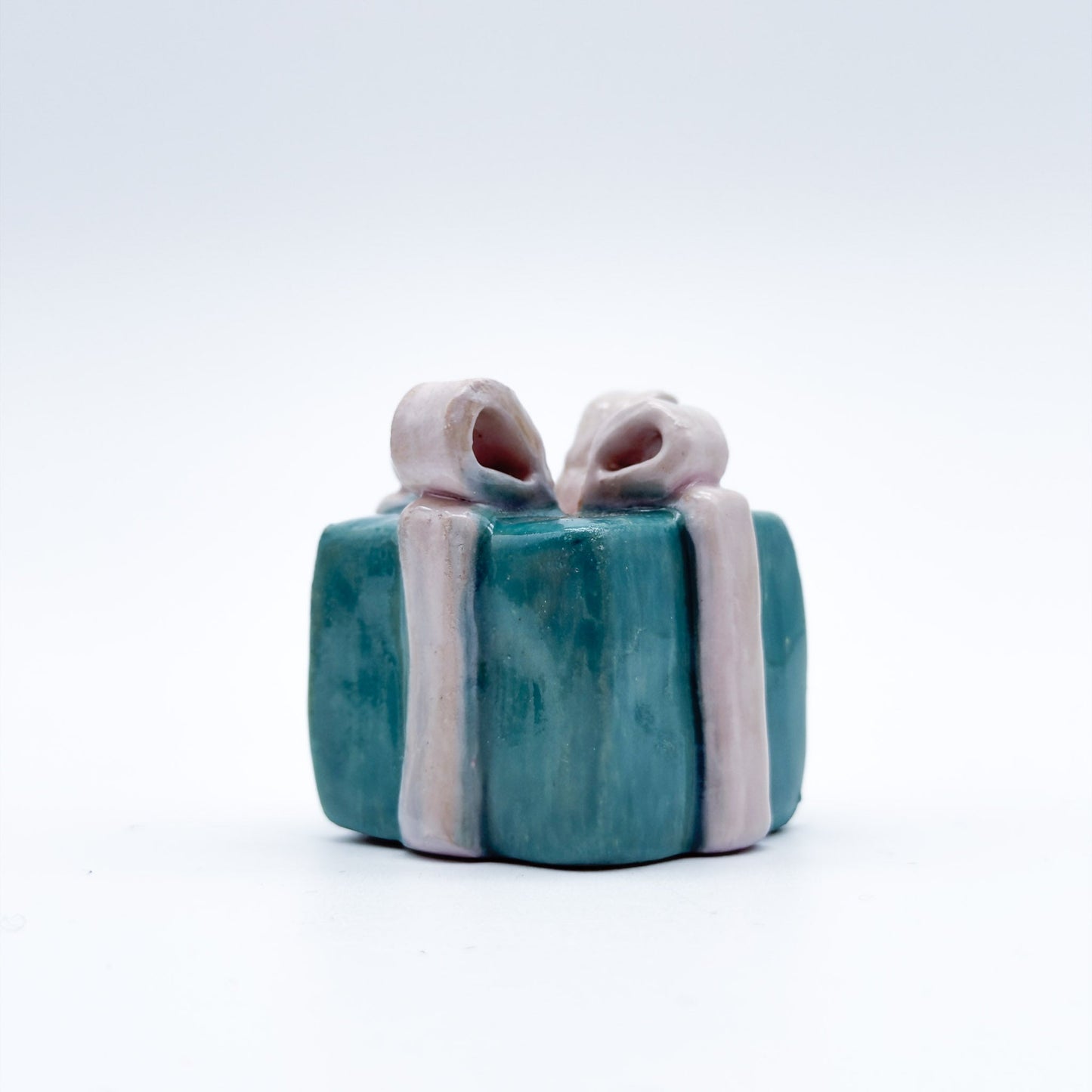 Gift box Candle Holder Gray ribbon