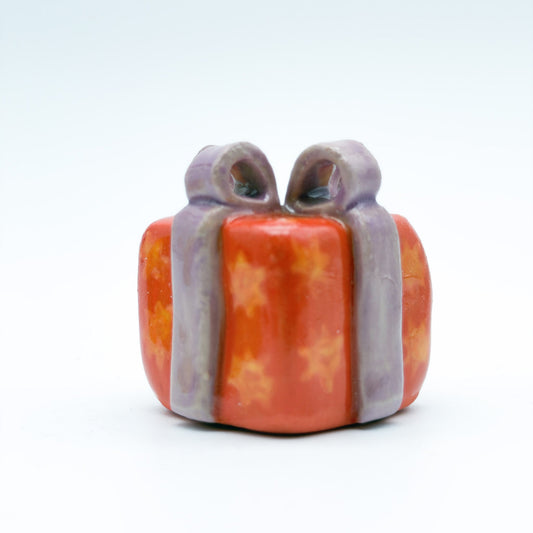 Gift box Candle Holder Orange