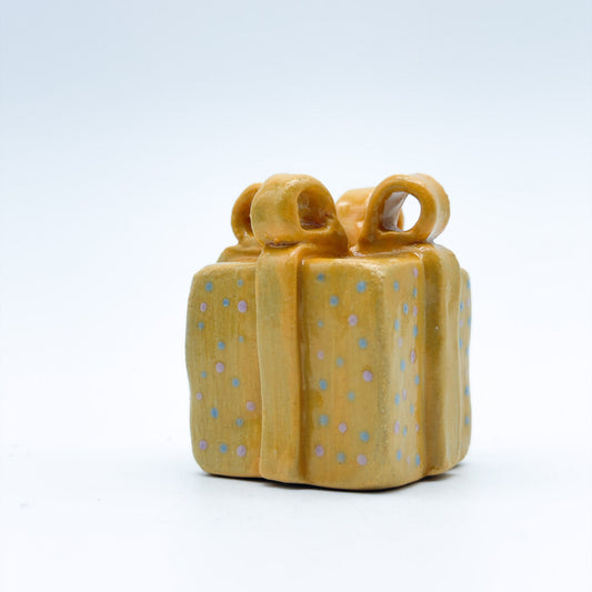 gift box Candle Holder Yellow