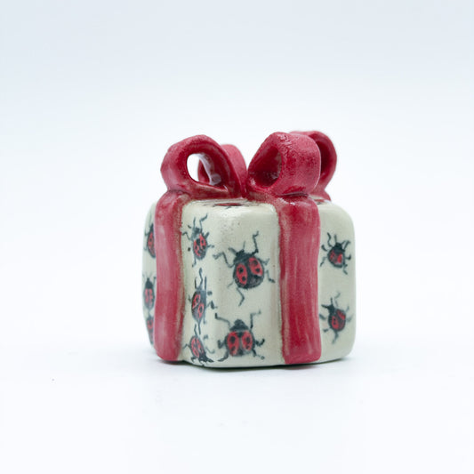 Gift box Candle Holder lady bug