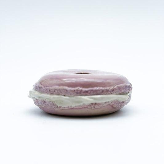 Macaron candle holder grayish purple