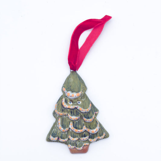 Handmade Ceramic Tree Christmas Ornament 21