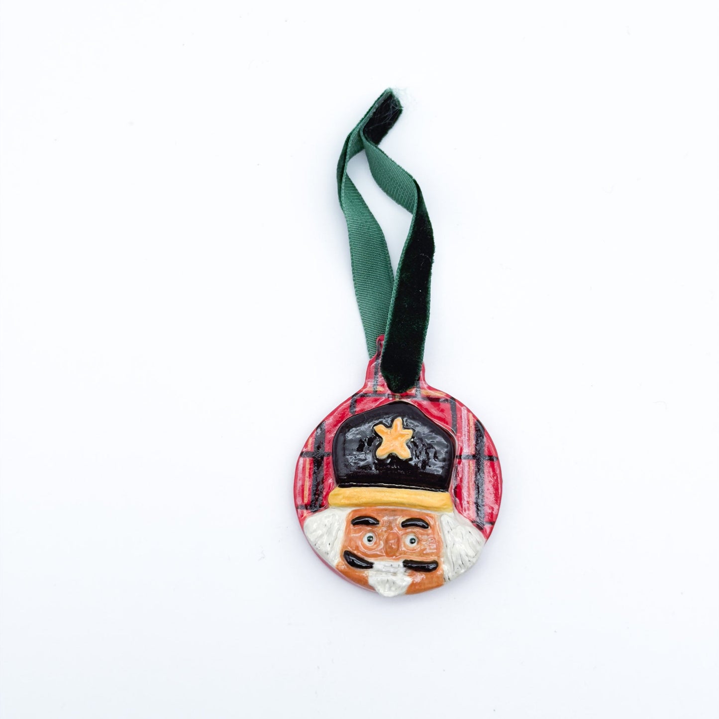 Handmade Ceramic Nutcracker Christmas Ornament 25