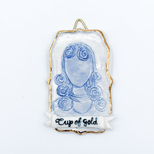 Cup of gold | Porcelain Painting